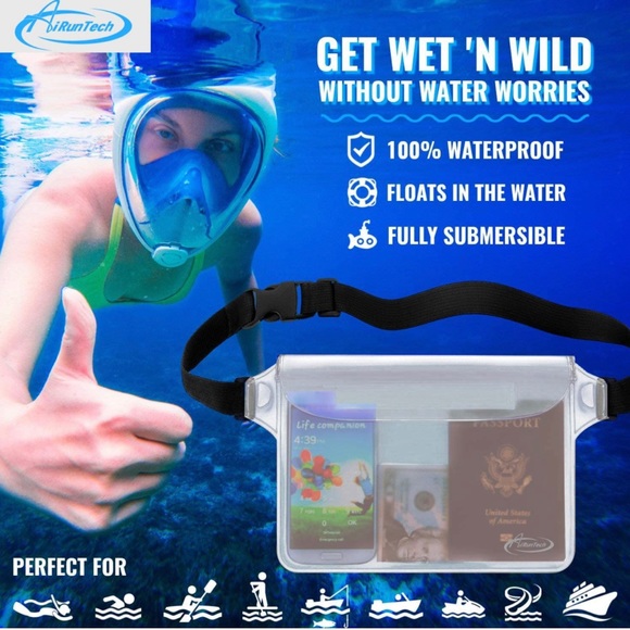 Cruise Accessory Waterproof Pouch with Waist Strap Waist Pack - Picture 4 of 12